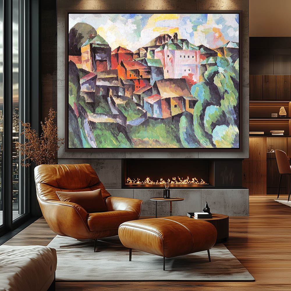 Landscape with red house - Image 3