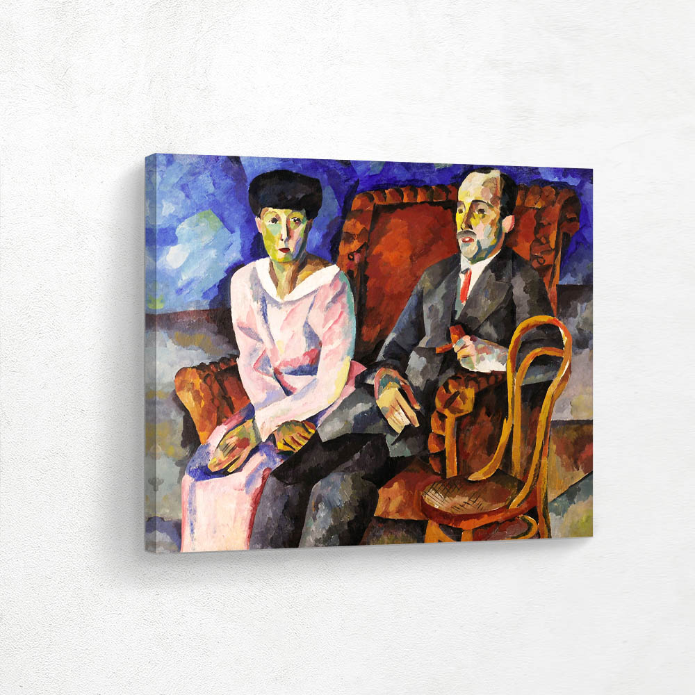 Family Portrait N M Schyokotov with His Wife