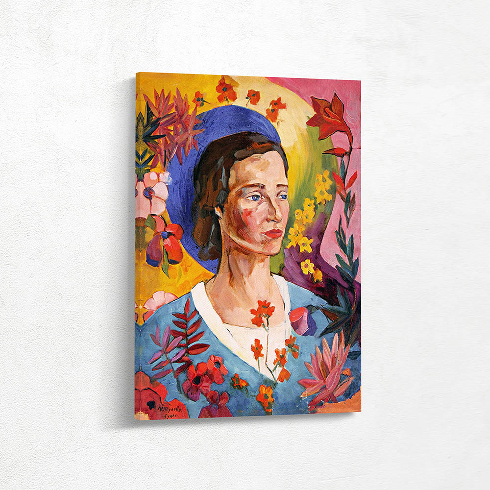 Portrait of an Unknown Woman in a Blue Dress