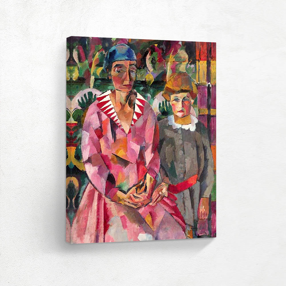 Portrait of the artist’s wife and daughter