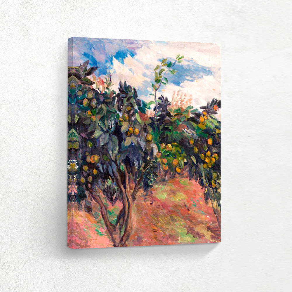 Orange Trees with Fruits 