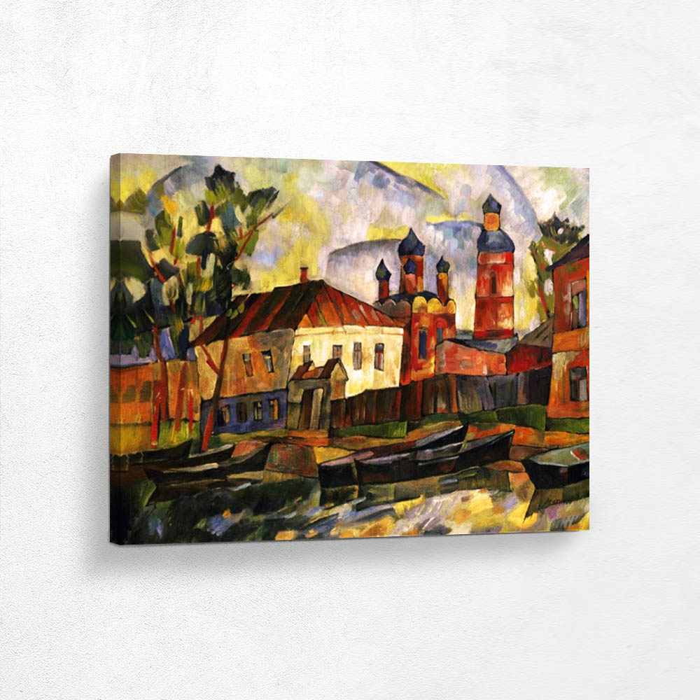 Summer Township by a River
