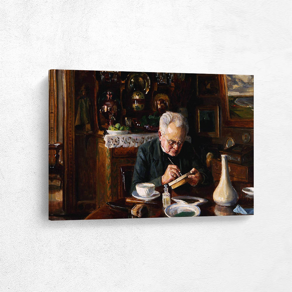 Interior with the artists father