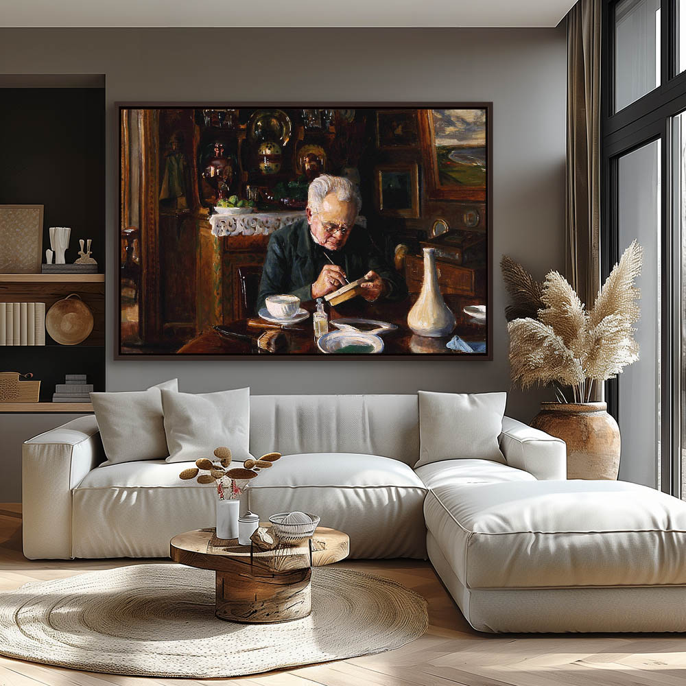 Interior with the artists father - Image 3