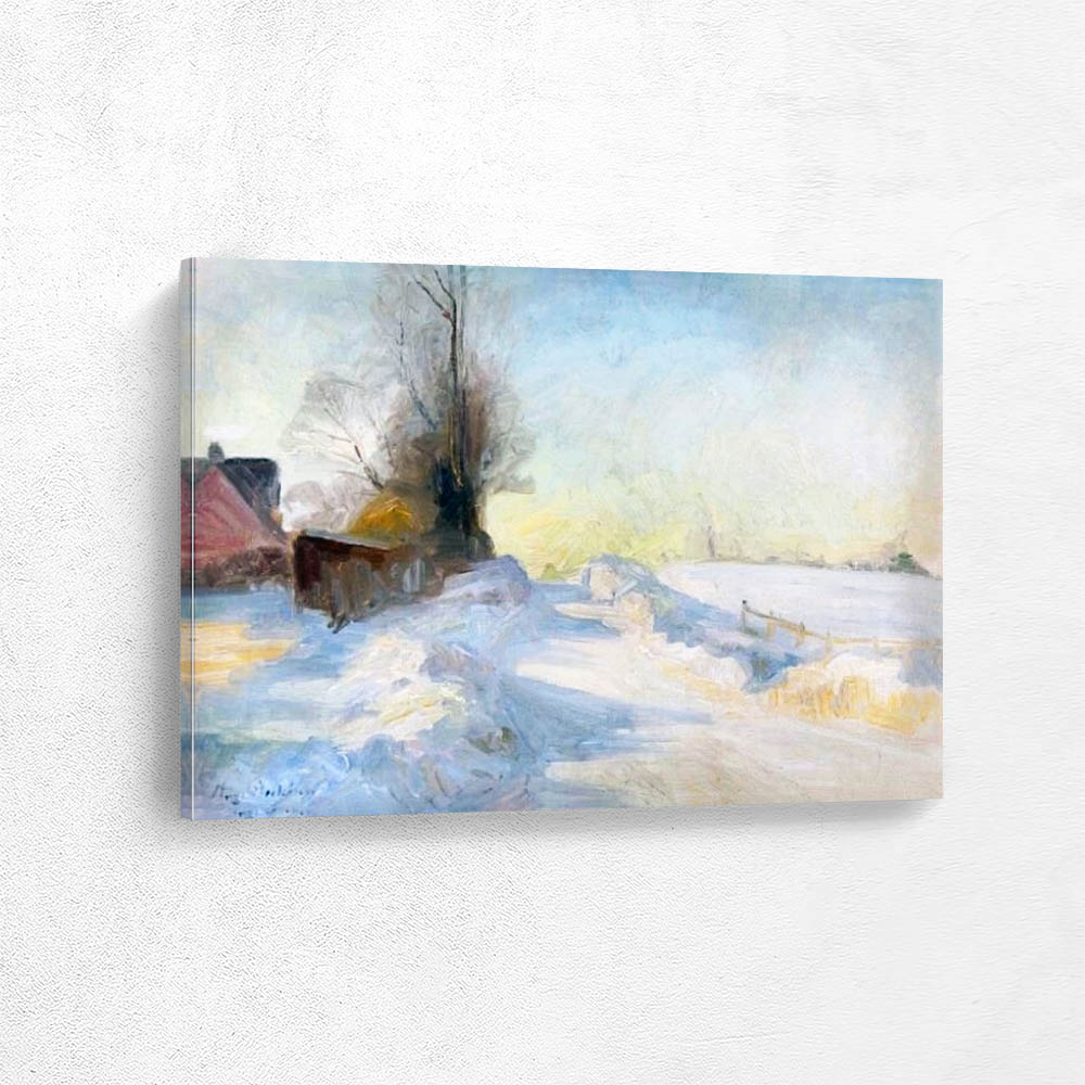 Sunrise over a winter landscape