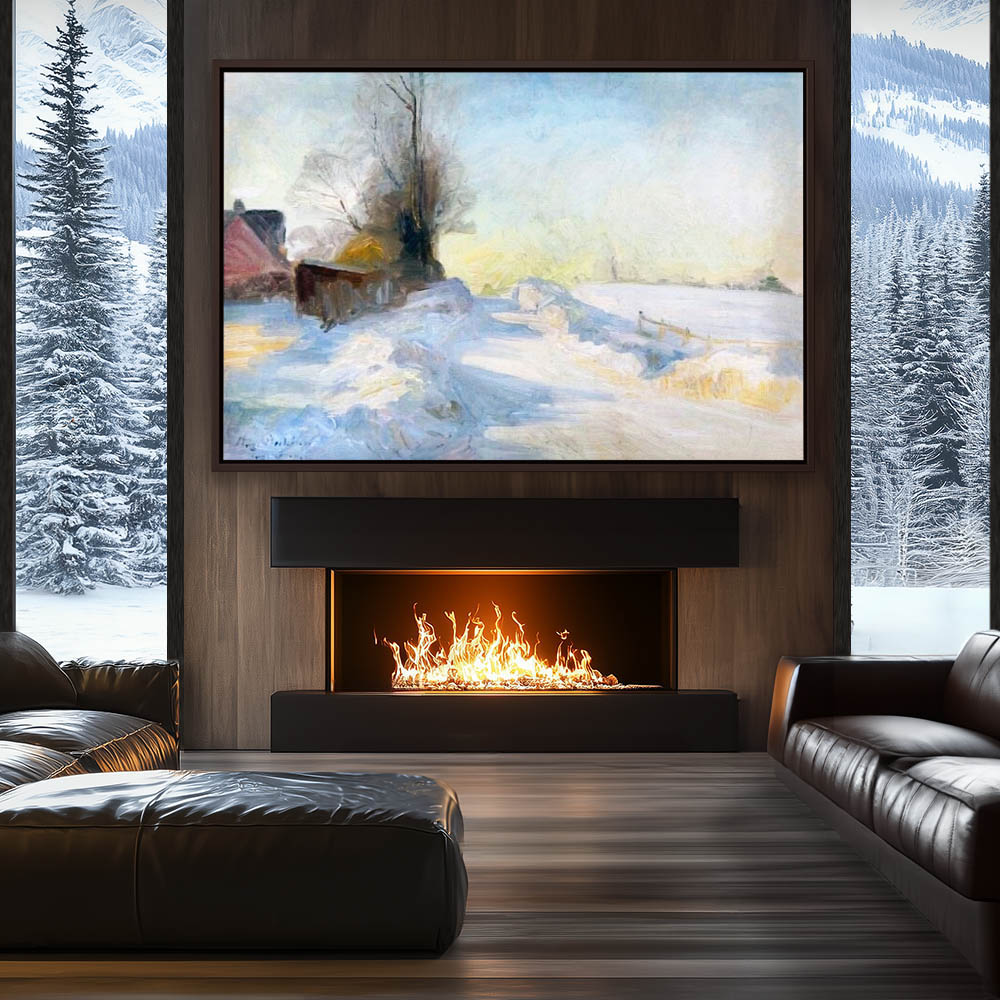 Sunrise over a winter landscape - Image 3