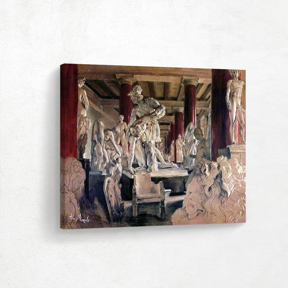 Storage room during the museum renovation