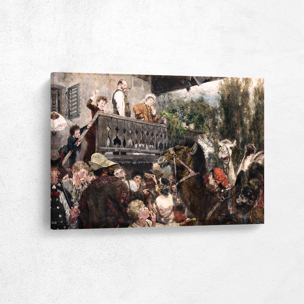 The Wandering Circus Camel Drivers in Partenkirchen