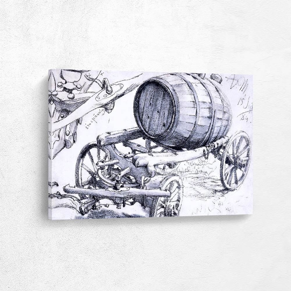 Slurry barrel on trolley