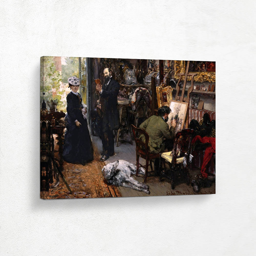 Meissonier in the studio in Poissy