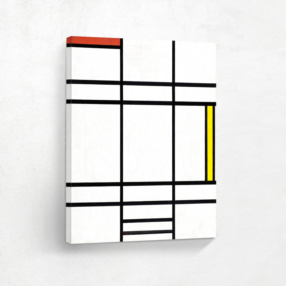 Composition in White, Red, and Yellow