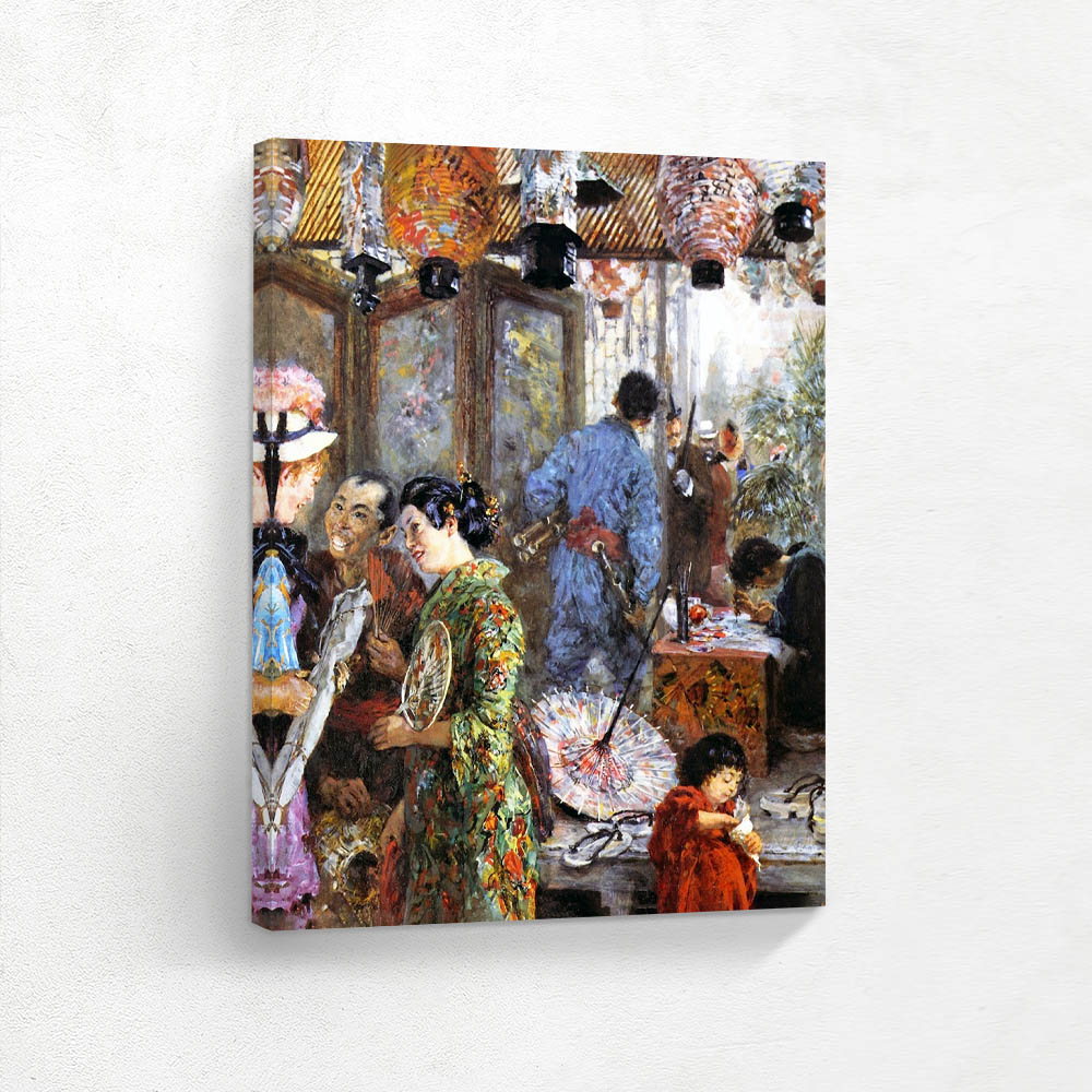 Japanese painter In the Japanese exhibition