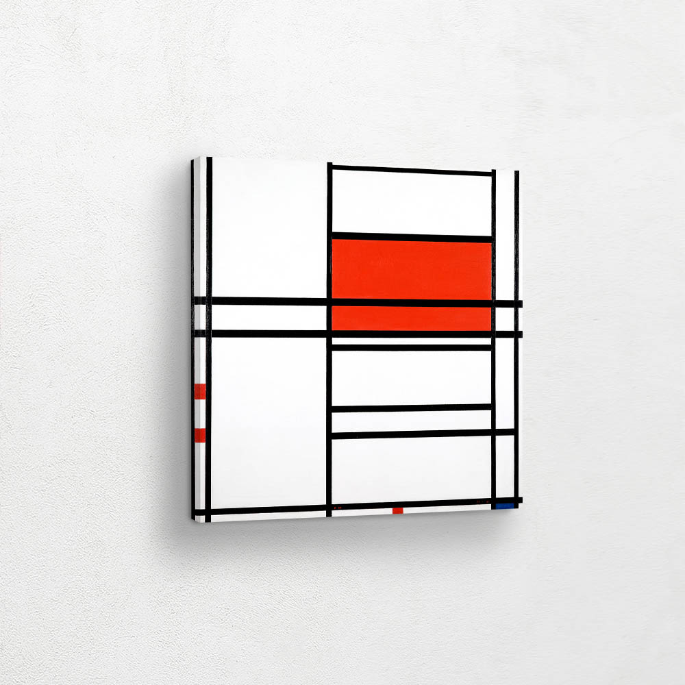 Composition of Red and White; Nom 1,Composition No. 4 with red and blue