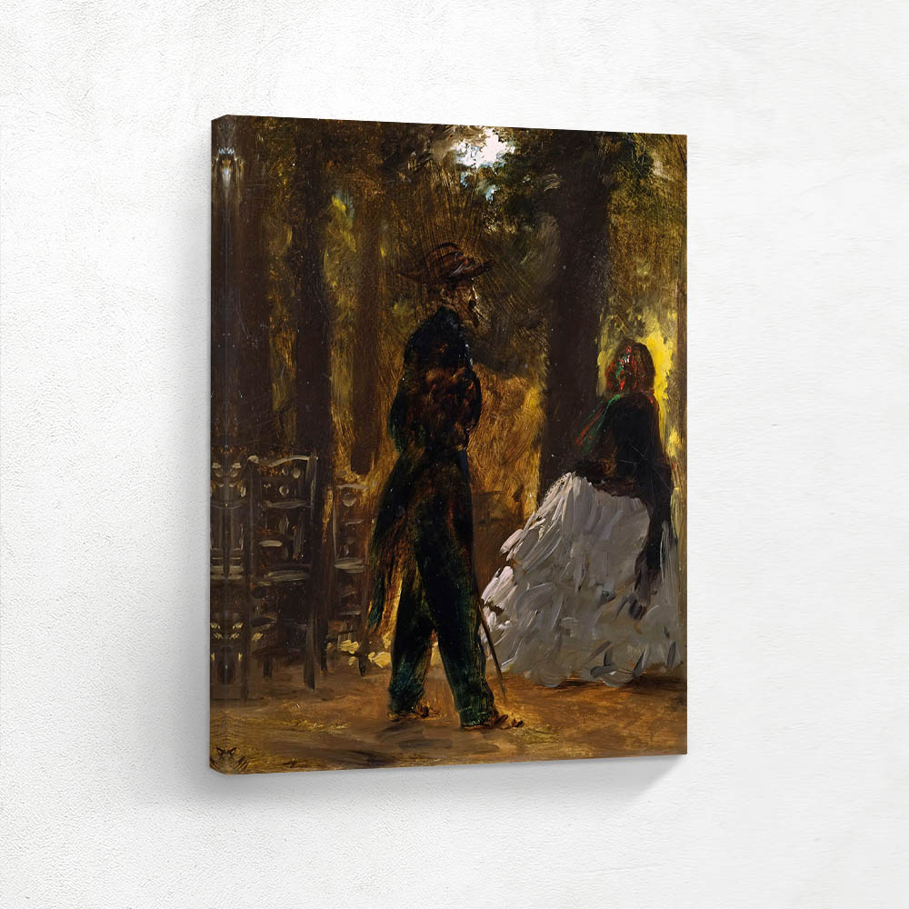 Policeman and Lady in the Tuileries Gardens