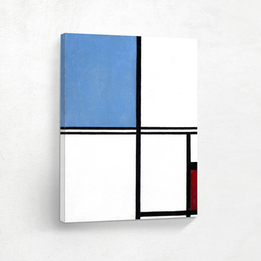Composition with Blue and Red