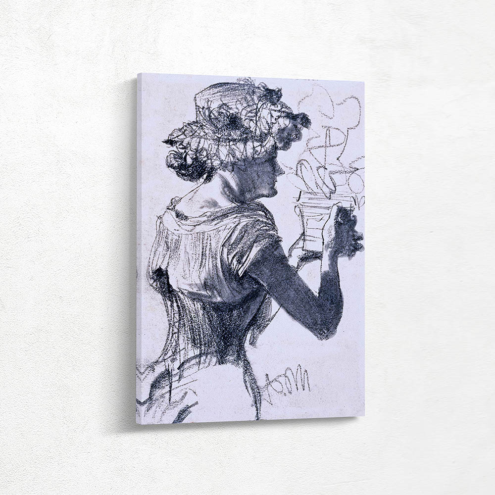 Woman with Flower Pot