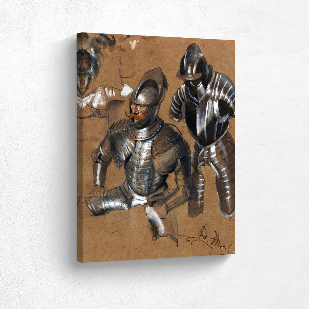 Study of a Knight and Suit of Armour