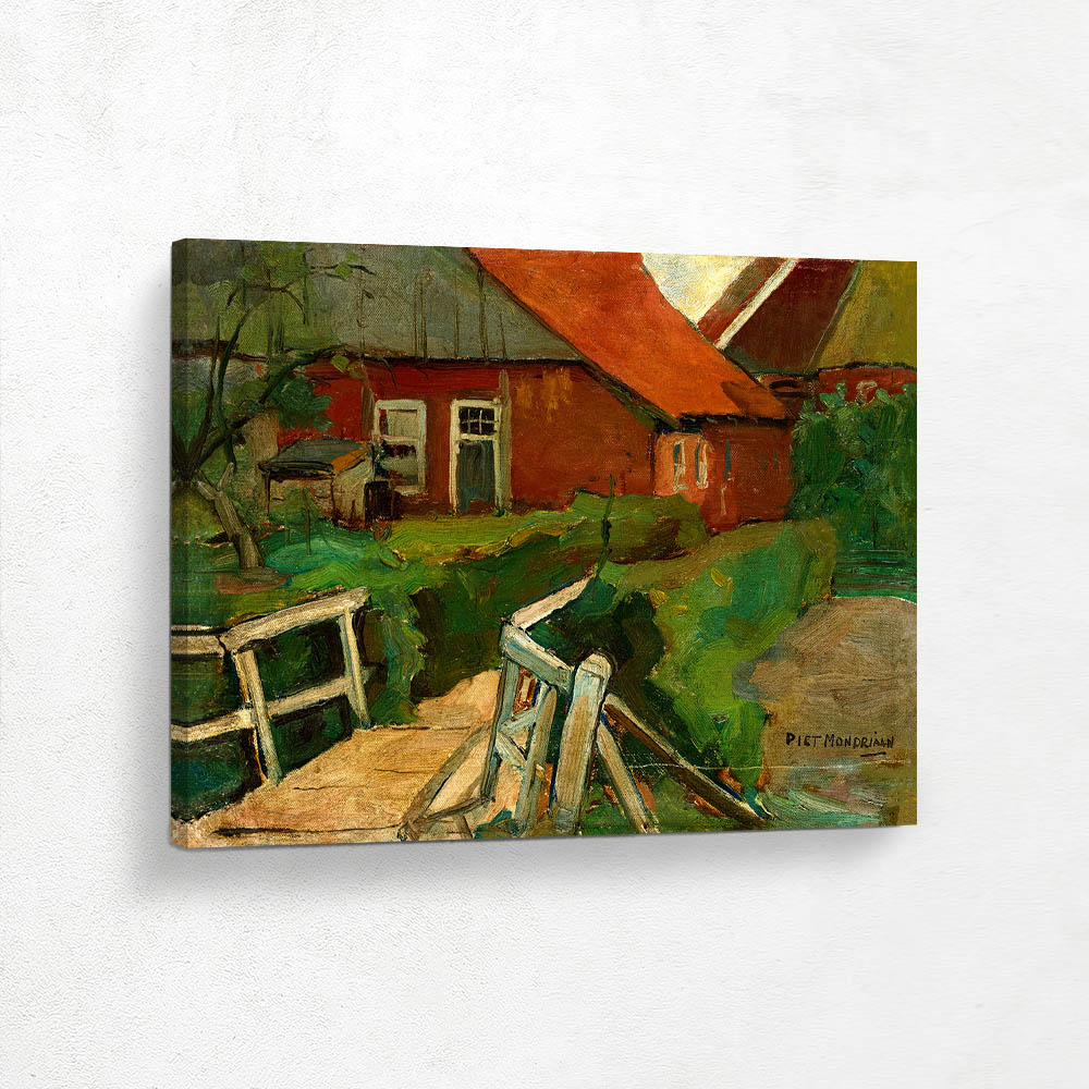 Farm Building With Bridge