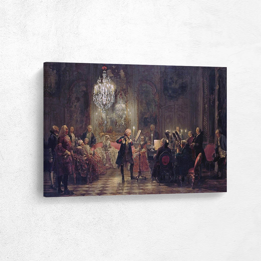 Frederick the Great Gives a Flute Concert in Sanssouci