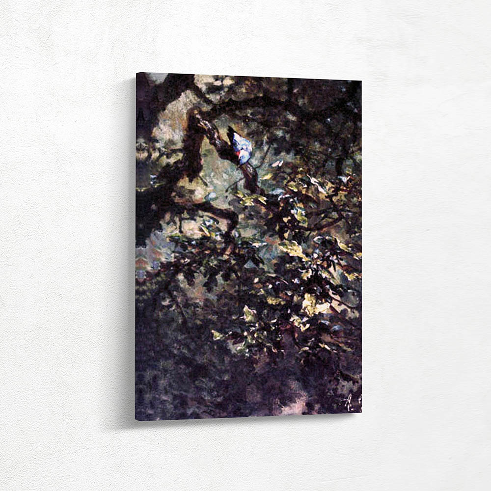 The woodpecker in the foliage