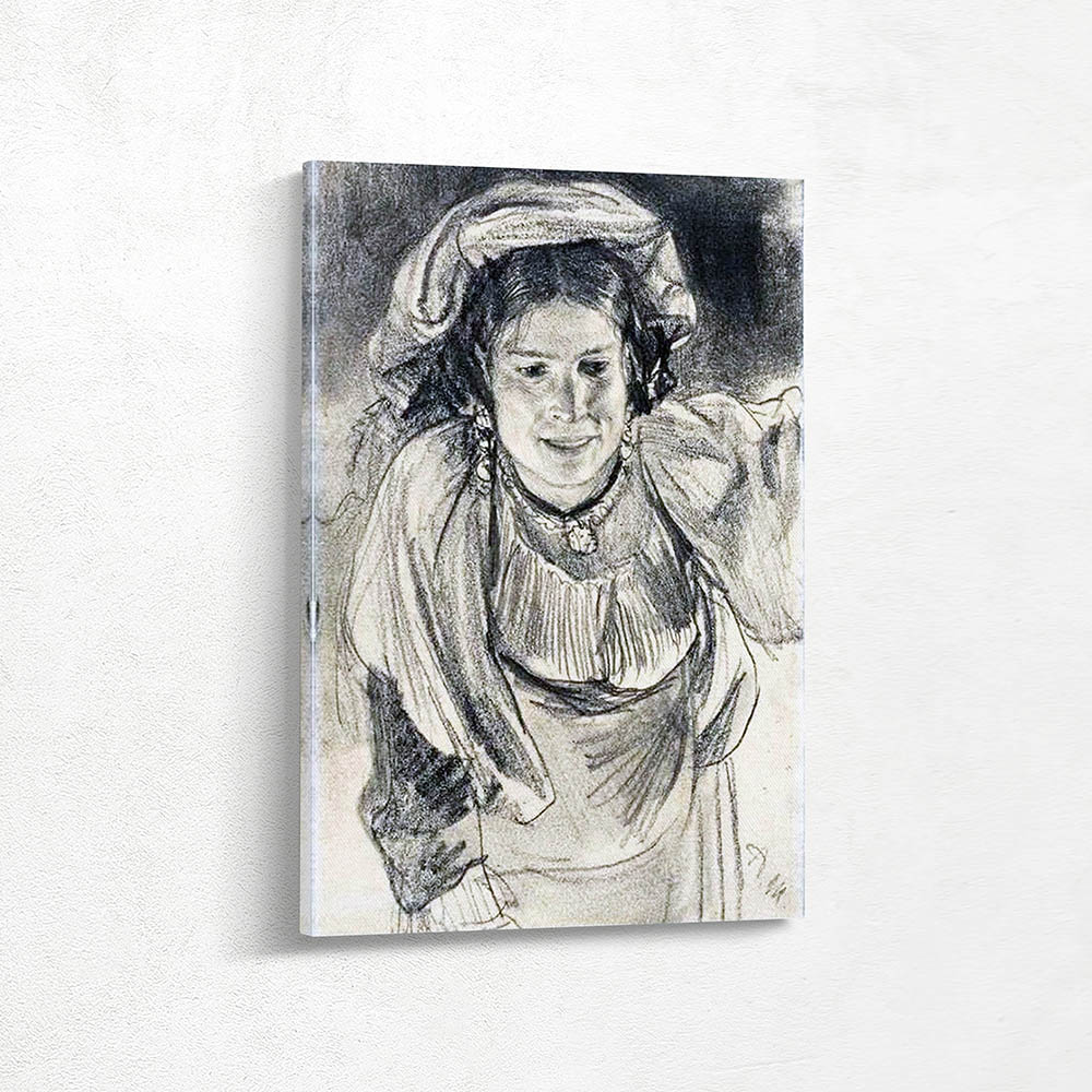 Female figure in traditional costume
