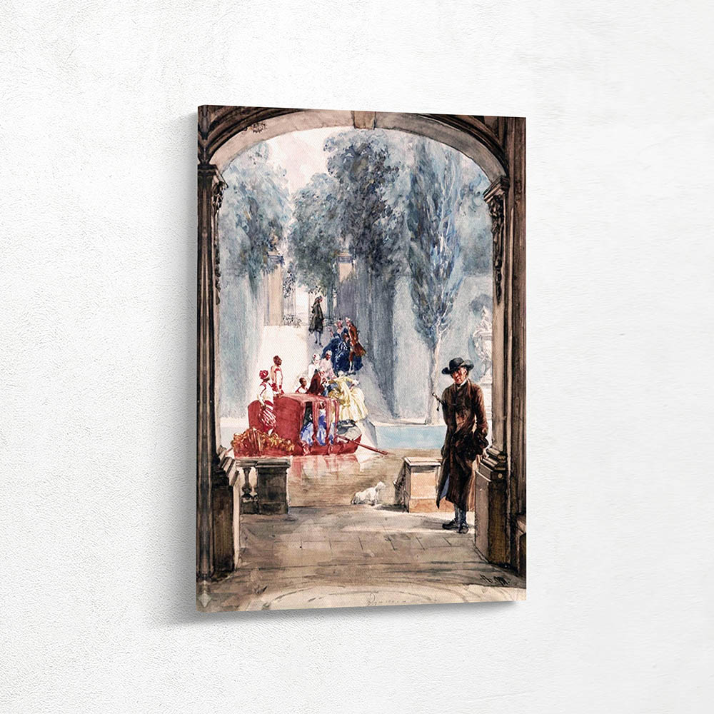 Rousseau in the park of Versailles