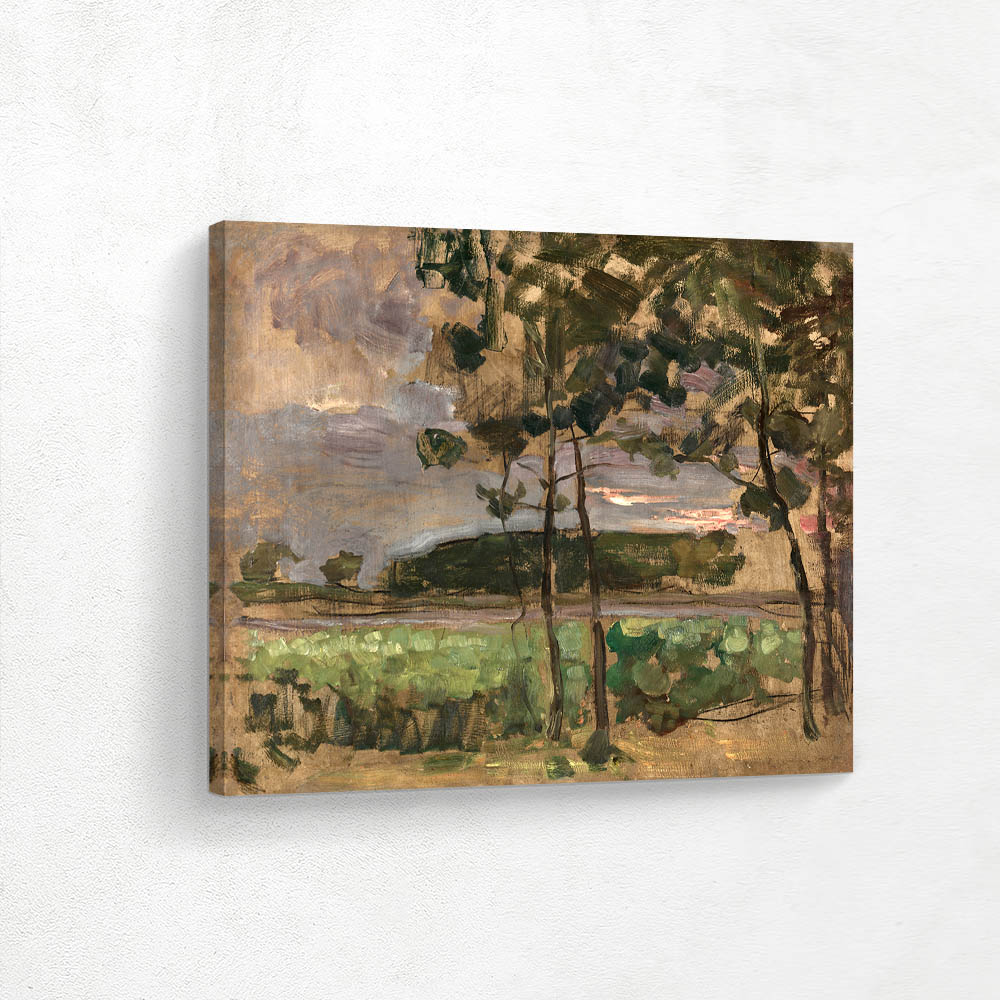 Field with Young Trees in the Foreground