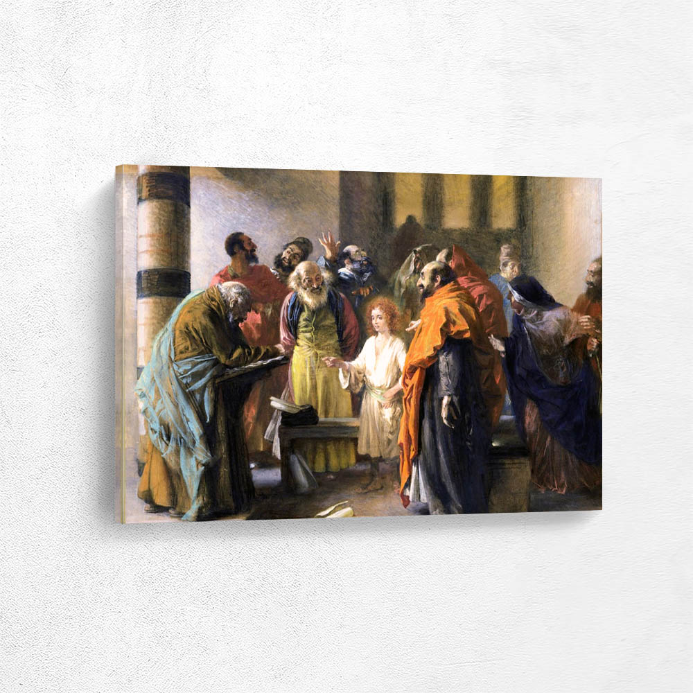 Twelve year old Jesus in the Temple