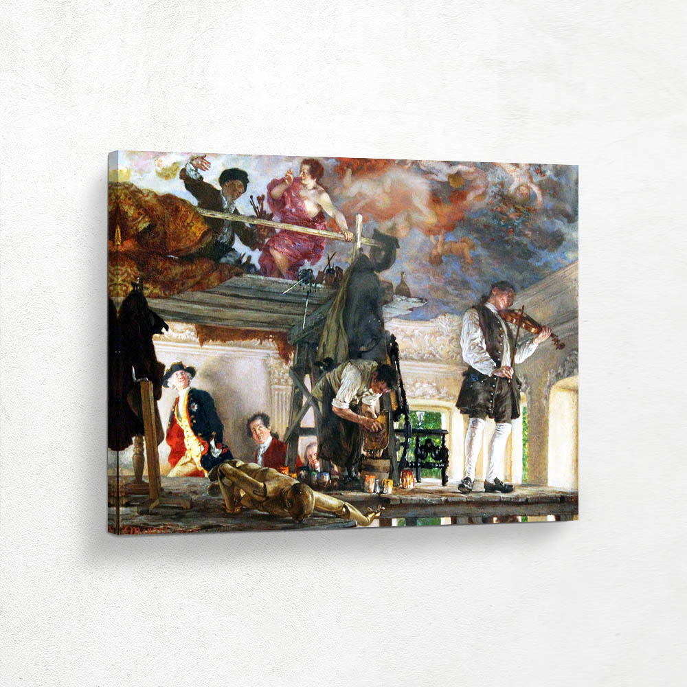 Crown Prince Frederick Visits the Painter Pesne