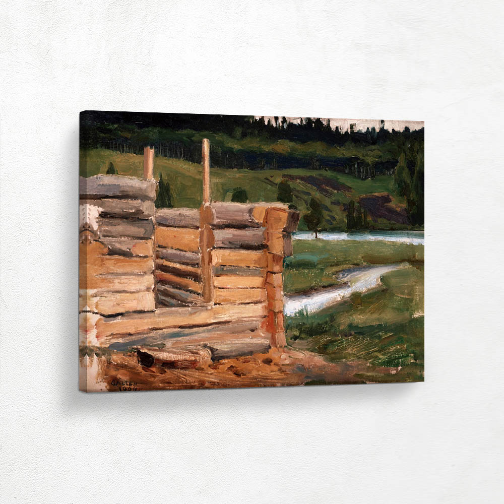 An inland settlement under construction