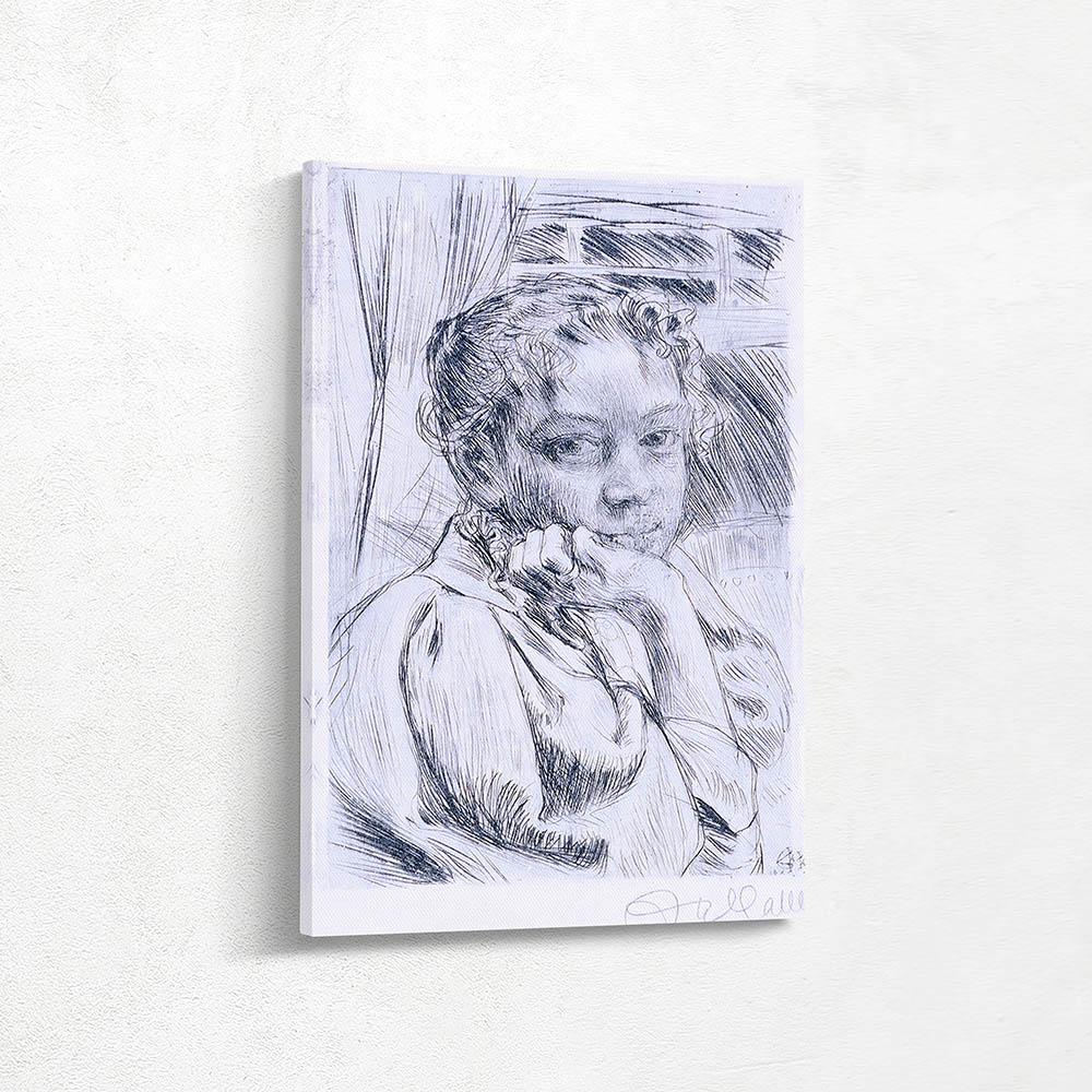 Drawing Portrait of Mary Gallén