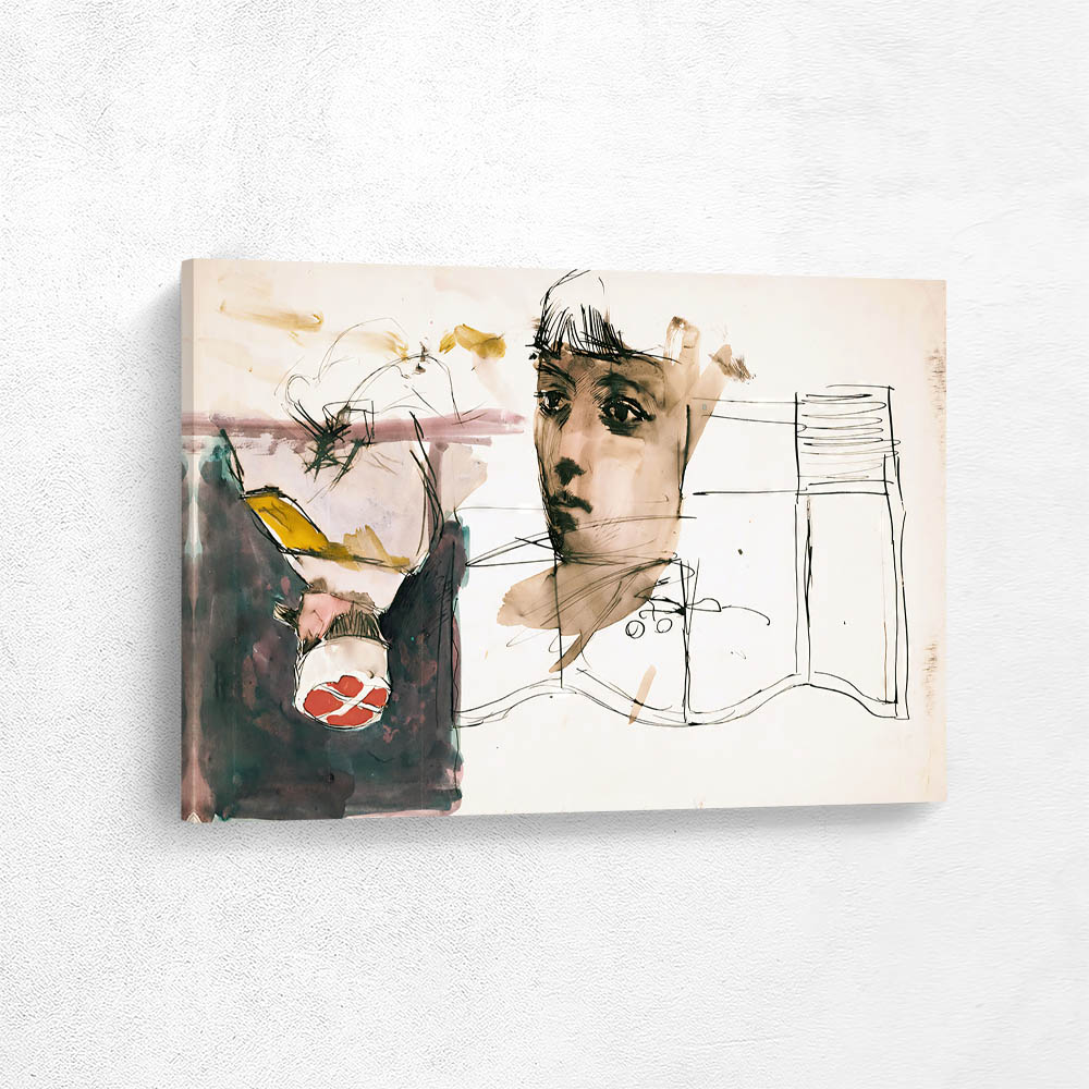 The face of a young woman