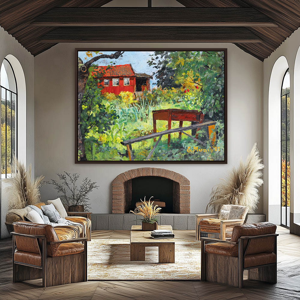 Garden With Red House - Image 3