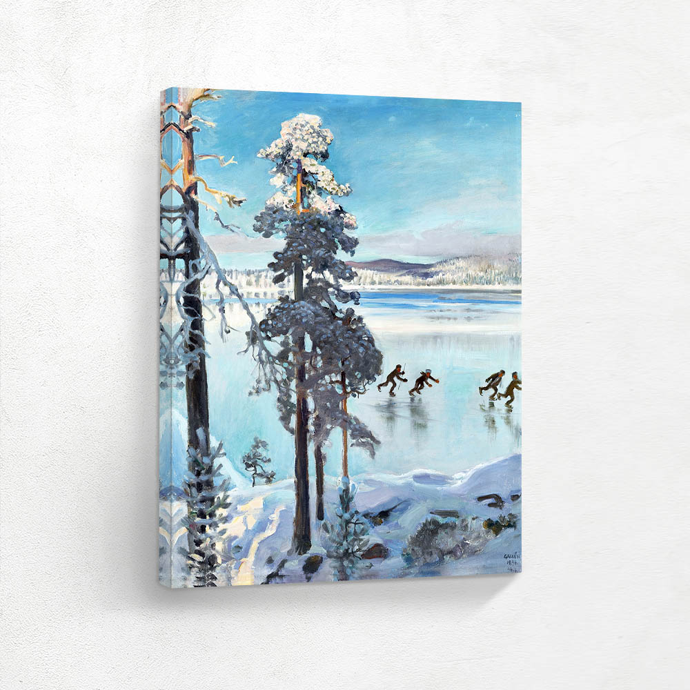 Skaters on Lake Ruovesi