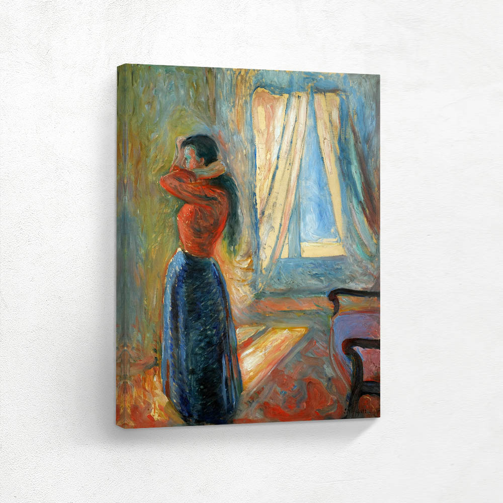 Woman Looking In The Mirror