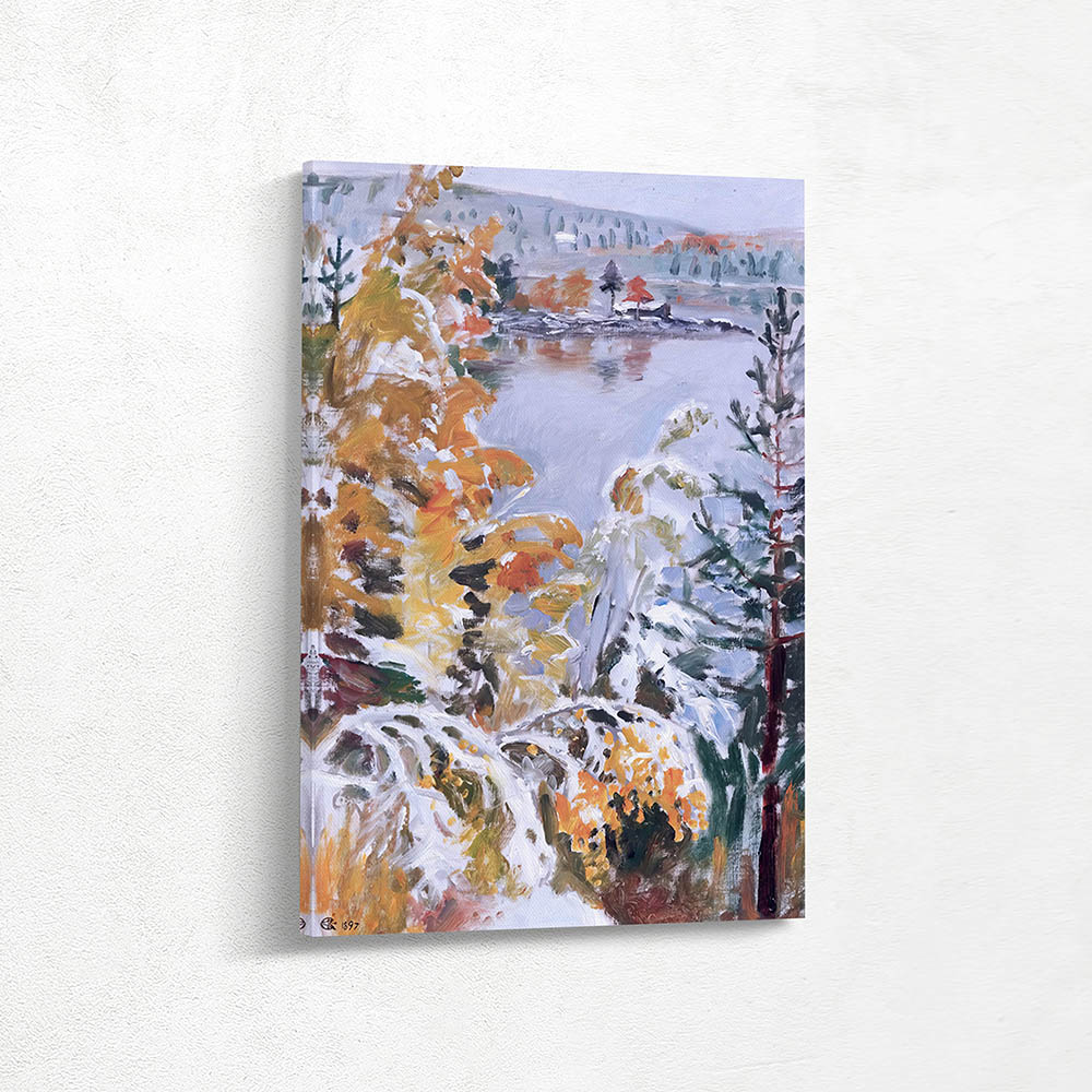 Autumn Landscape First Snow