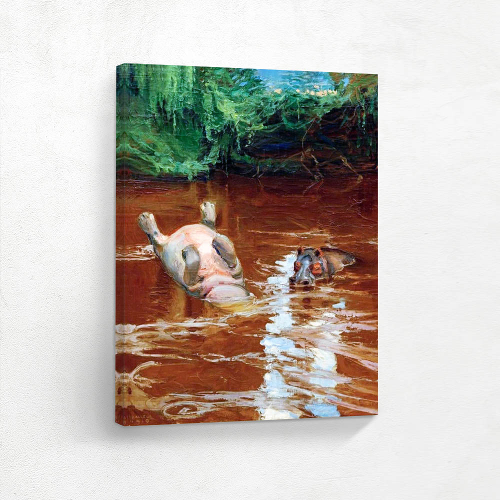 Hippos in the Tana River