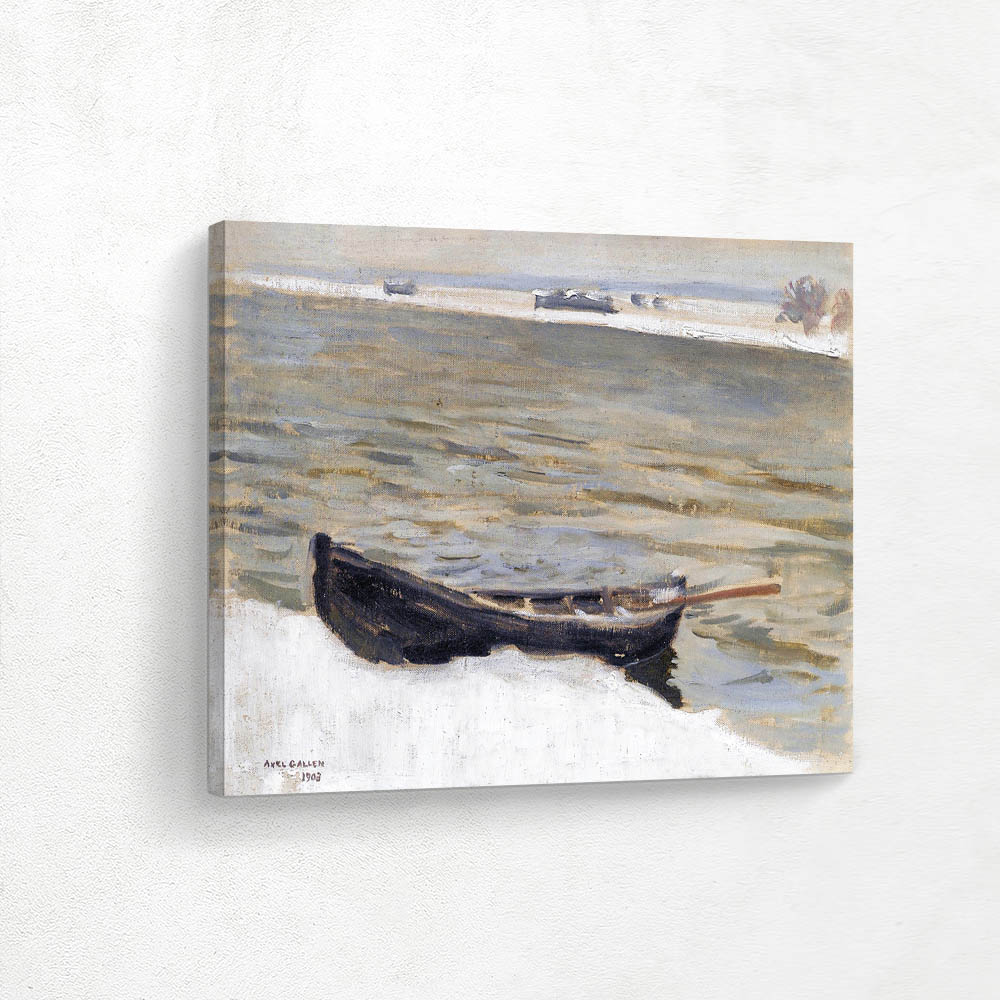 Boat Moored on the River Bank