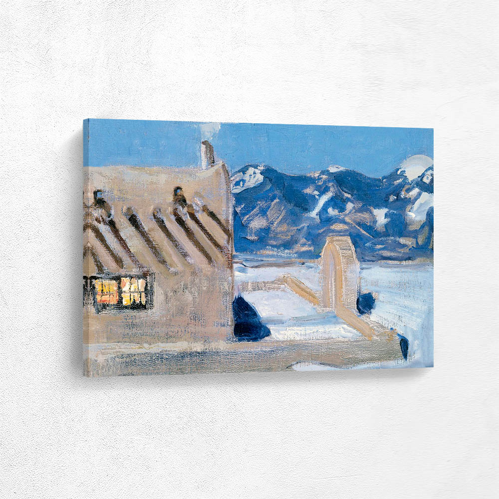 Taos Home in Moonlight