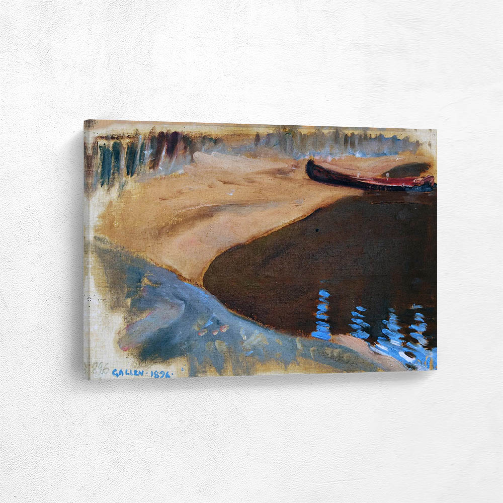 Boat on the beach in Kalela, Ruovesi