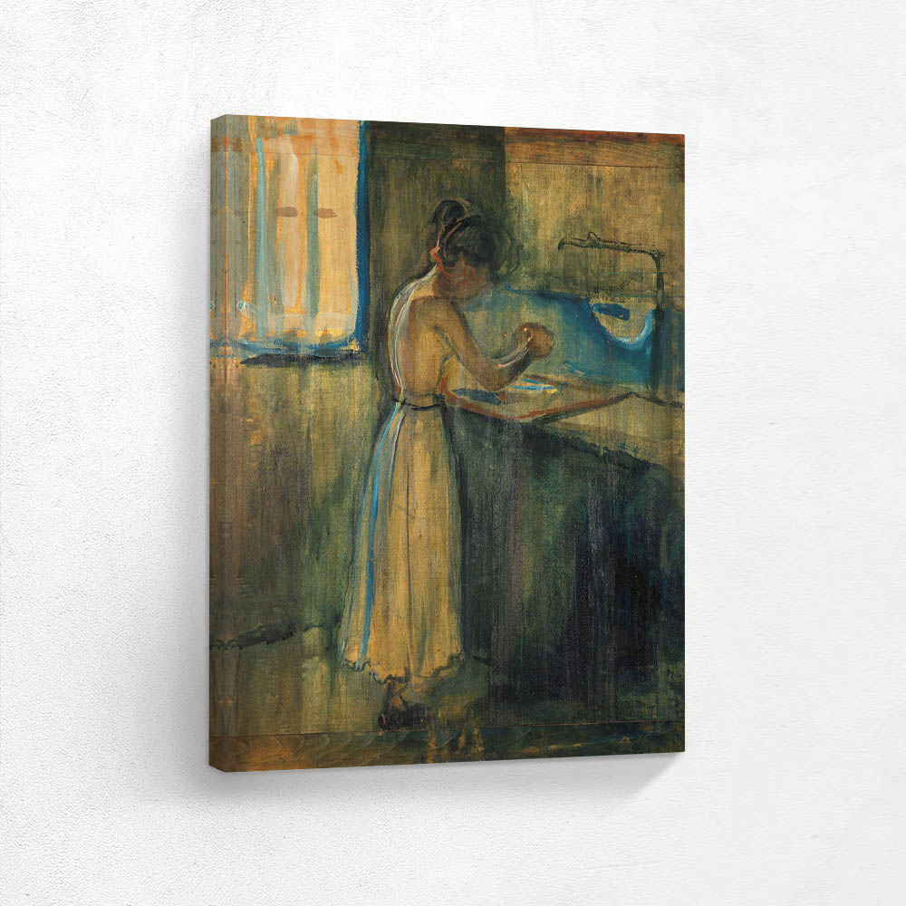 Young Woman Washing herself