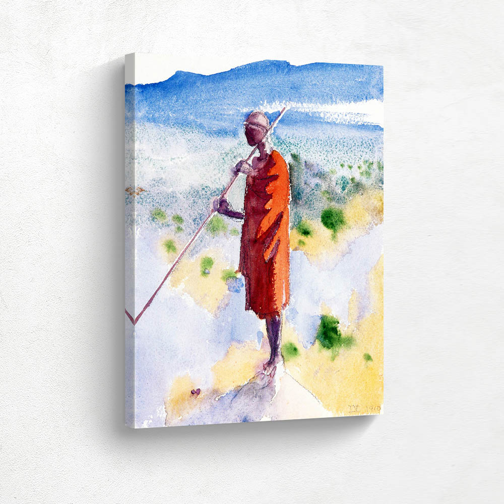 Kikuyu in a Red Cloak