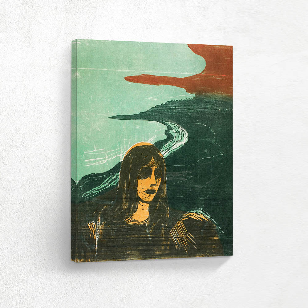 Woman’s Head against the Shore 