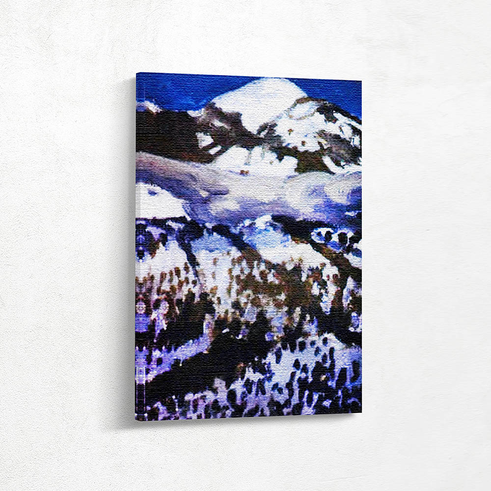 Mountain Scene in Winter