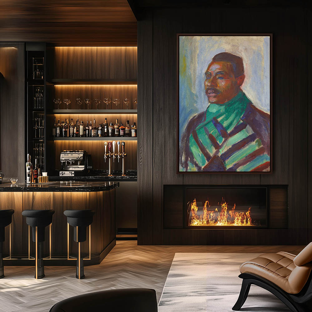 African with Green Scarf - Image 3