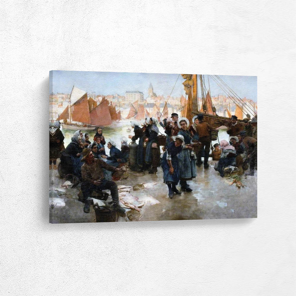 The Departure Of The Fishing Fleet Boulogne