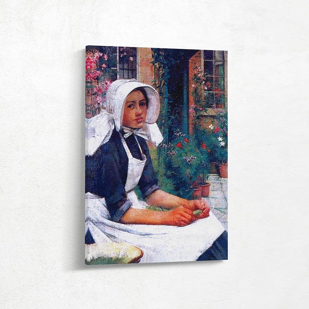 Girl Shelling Peas