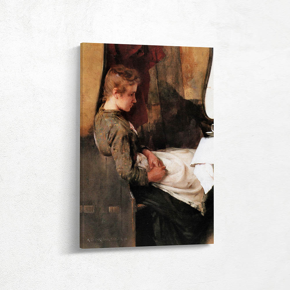 Girl on a Settle