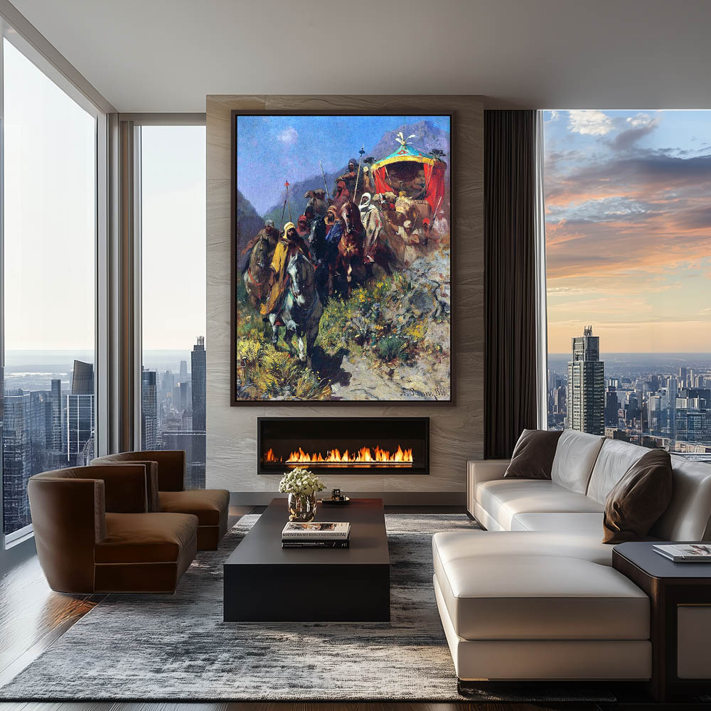 A Caravan on a Mountain Pass - Image 3