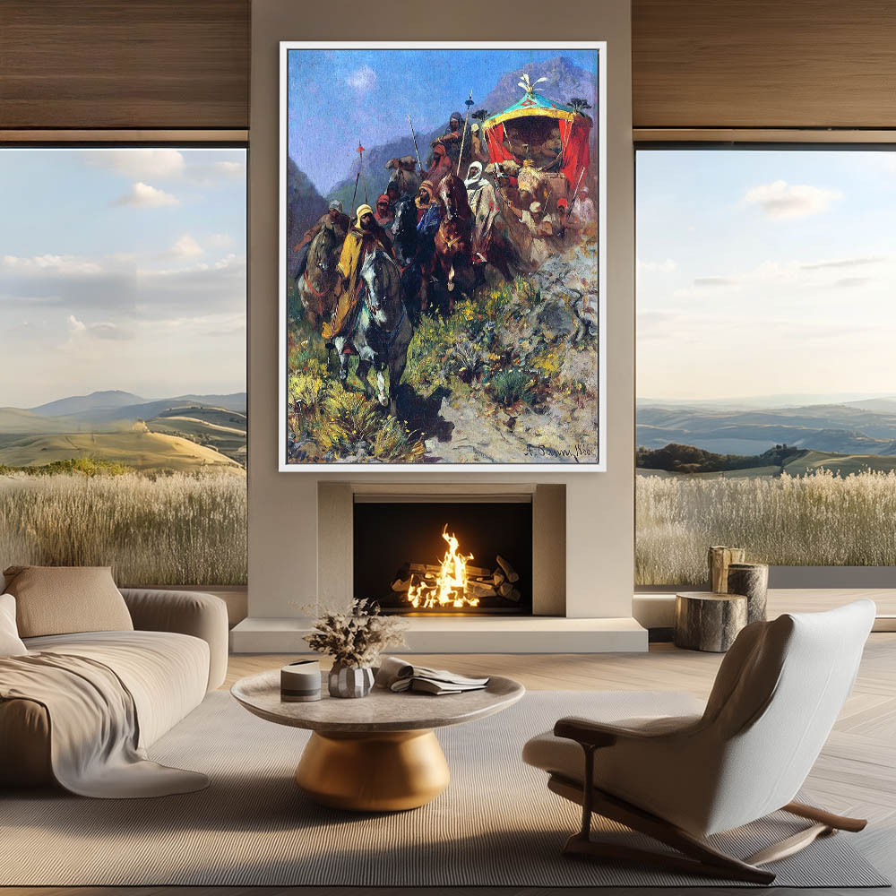 A Caravan on a Mountain Pass - Image 4